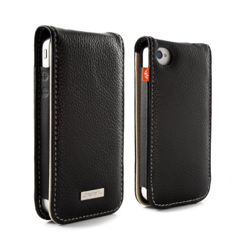Proporta Aluminium Lined Leather Case Cover (Apple iPhone 4 4G Case/Sleeve) - Black