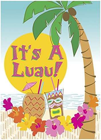 Island Luau Invitations w/ Envelopes (8ct)