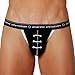 Andrew Christian Men's Football Jock,Black,Medium