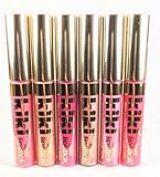 kiki 6 Pcs Sheer Shimmering Lip Gloss Set "Liquid Lipstick" MADE IN USA