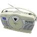 Soundmaster RCD1300B MW/UKW-Kofferradio mit Vertikal-CD-Spieler im Retro Design beige