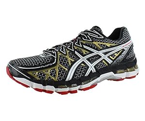 ASICS Men's Gel Kayano 20 Running Shoe,Black/White/Gold,9 M US
