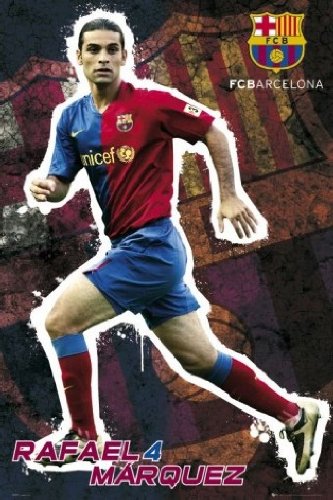 1art1 43442 Fu&szlig;ball - FC Barcelona, Rafael Marquez 08/09 Poster 91 x 61 cm