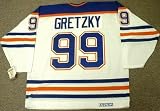 WAYNE GRETZKY Edmonton Oilers 1987 CCM Vintage Throwback Away Hockey Jersey, Large