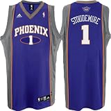 Men's Amare Stoudemire #1 Phoenix Suns NBA Swingman Basketball Jersey by Adidas (Purple-Grey)(Size=XX-LARGE)