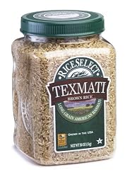 RiceSelect Long Grain Texmati Brown Rice, 36-Ounce Jars (Pack of 4)