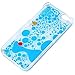 Appmax 3d Aquarium Dynamic Case Fish Couple Liquid Free Flowing Transparent Hard Clear Case for Iphone 6 & Iphone 6s [4.7 Inch]-blue