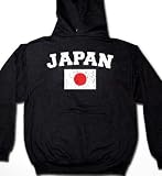 Japan Flag International Soccer Sweatshirt, Japanese Soccer Mens Hoodie