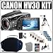 Canon VIXIA HV30 MiniDV HD High Definition Camcorder + Deluxe Accessory Kit