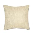 Thro by Marlo Lorenz 1170 All Over Pearl 12 by 12-Inch Pillow, Ivory