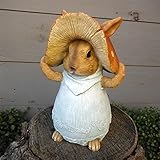 きのこウサギ12015(ブルー)[幅14.5cm、高さ22.5cm]