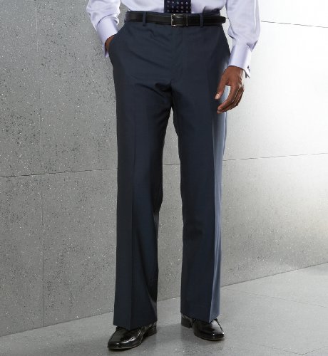 Luxury Wool Rich Flat Front Straight Leg Trousers