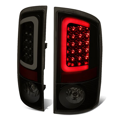 Dodge Ram 3rd Gen Pair of 3D LED Brake Tail Lights (Black Housing Smoked Lens)