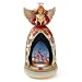 Jim Shore Heartwood Creek Angel Wind-Up Musical Lighted Revolving Nativity Diorama Figurine 10.5 Inch