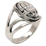 Egyptian Scarab - Sterling Silver Ring