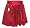 Girls Red Sequin Ballet Dance Skating Skirt & Matching Hair Scrunchie x small 2-4