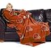 Cincinnati Bengals Adult Comfy Throw Blanket with Sleeves