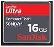Sandisk 16GB Ultra CF memory card - 30MB/s 200x (SDCFH-016G-P36, Retail Package)