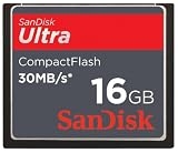 Sandisk 16GB Ultra CF memory card - 30MB/s 200x (SDCFH-016G-P36, Retail Package)