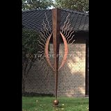 from DESIGN DELIGHTS BIG METALL SCULPTURE FRASCIO garden obelisk art deco brown