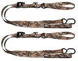 EK Ekcessories 19072P-W57-AM Power Cat Licensed Max 4 Camoflauge Dual Safety Clip Tie Down with Built In Soft Tie - Pack of 2