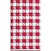 Creative Converting Tablecover, 82x82in, RED GINGHAM