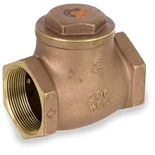 Smith-Cooper International 9191L Series Brass Swing Check Valve, Potable Water Service, NPT Female