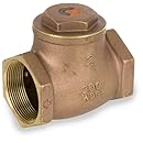 Smith-Cooper International 9191L Series Brass Swing Check Valve, Potable Water Service, 1" NPT Female