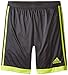 adidas Performance Boys Tastigo Shorts, Dark Grey/Semi Solar Yellow, Medium