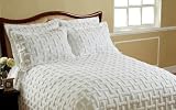 Cody Direct Chronos Cotton Chenille Bedspread - Queen - White