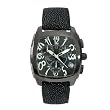 LANCASTER JOSS STEEL CHRONO WATCH BLACK W/ WHITE OLA0251BNRBNNR