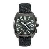 LANCASTER JOSS STEEL CHRONO WATCH BLACK W/ WHITE OLA0251BNRBNNR