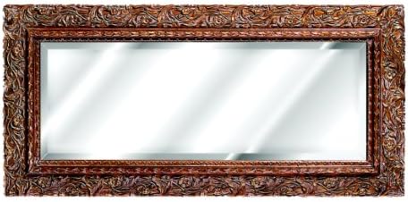 Hickory Manor Carved Floral Mirror, Bronze