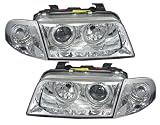 Produkt-Bild: Angel Eyes Scheinwerfer Set, passend f&uuml;r Audi A4 Typ B5, Mod. Bj. 11/94-1/99, Ausf&uuml;hrung: Klarglas Chrom.