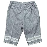 《H28年夏物》(日本製) Pample Mousse(パンプルムース) タック天竺水玉JQ6分丈パンツ 95cm/GY NO.DP-62355