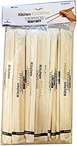 Kitchen Essential Disposable Chopsticks 30-pairs(1 Pack)
