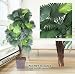 One 6' Fan Palm Artificial Tree with 5 Heads, with No Pot,