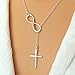 HP95(TM) 1Pc Silver- Women Lady Amazing Retro Alloy Crucifix Cross Pendant Chain Necklace Accessories Gift