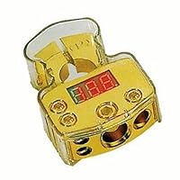 Absolute DBTG500P Gold-plated 1 Gauge + 1x4 Gauge + 2x8 Gauge Digital Positive Battery Terminal