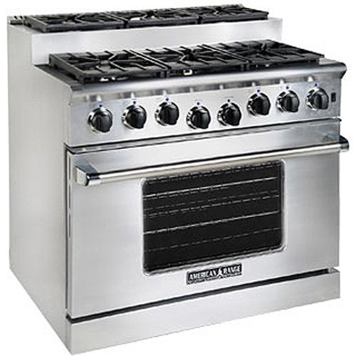 American-Range Titan Series 36 In. Stainless Steel Gas Range - ARR366ISL