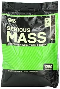 Optimum Nutrition Serious Mass, Chocolate, 12 Pound