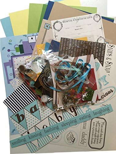 Baby Boy Scrapbook Greeting Card Making Kit Collection Paper 20+ Everything You Need to Get Started
