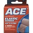 Ace Brand Elastic Bandage With E-Z Clips, 2" Width, One Bandage, 207310