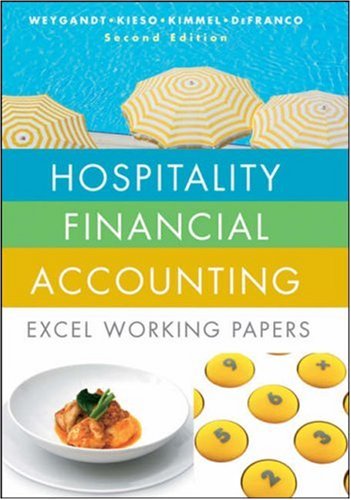 Hospitality Financial Accounting Second Edition Excel Working Papers