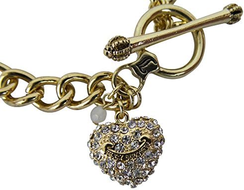 Juicy Couture Starter Heart Charm Toggle Bracelet