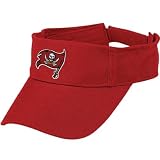 Buccaneers Gear: Reebok Buccaneers Red Basic Logo Visor