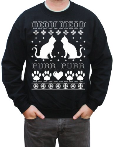 Happy Family Clothing Cat Ugly Christmas Sweater Pullover Sweatshirt