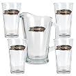 Anaheim Mighty Ducks 4pc Pint Ale Glass & 60oz Pitcher Set - Priamry Logo NHL Hockey