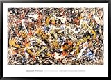 Convergence Framed Art Poster Print by Jackson Pollock, 42x30