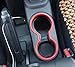Interrior ABS Red Inner Front Rear Water Cup Holder Cover Guard Trim for Jeep Wrangler 2007-2016